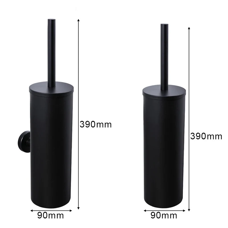 Bathroom Toilet Brush Brushed Gold Wall Mounted Toilet Brush Holder