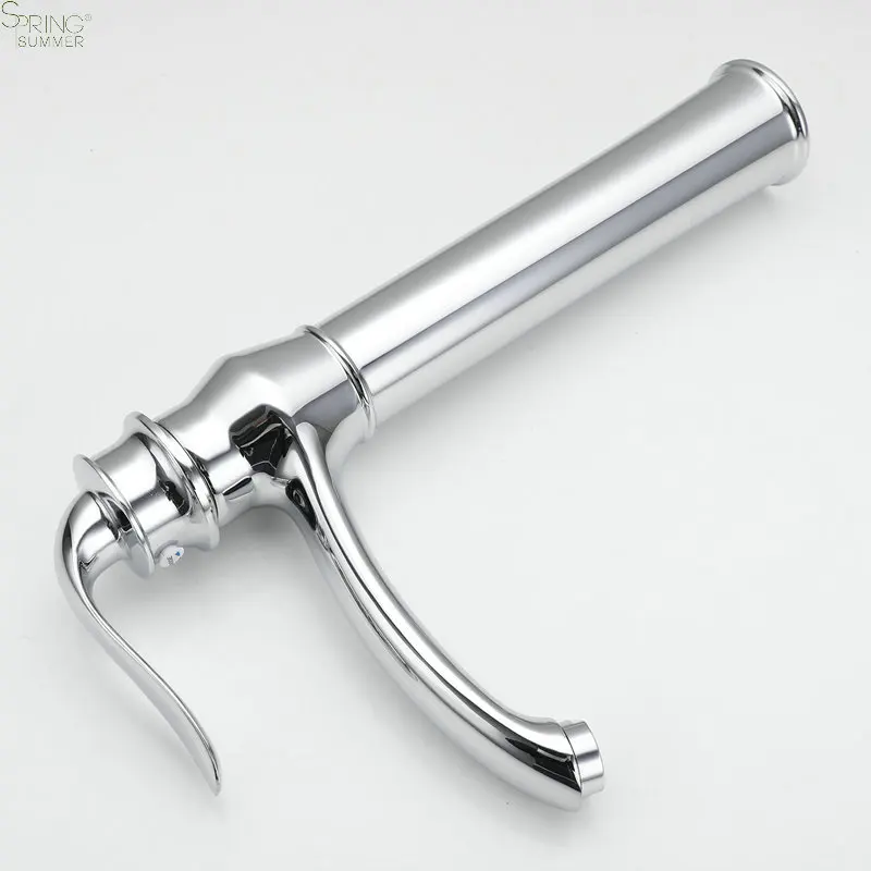 European Style Zinc Single Hole Single Handle Counter Top Metered Ceramic Valve Core Bathroom Tall Wash Basin Faucet