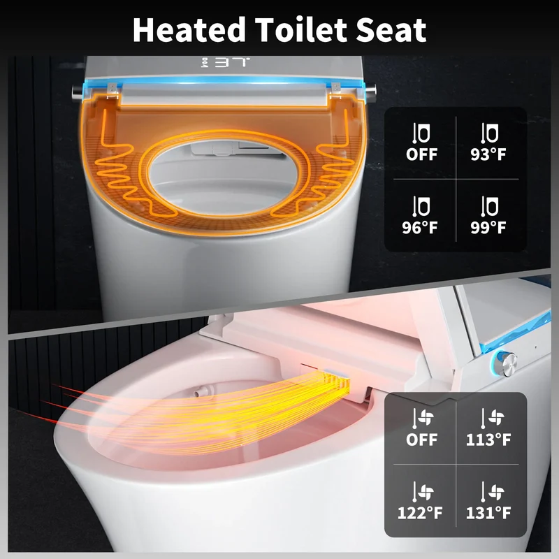 Modern Premium Intelligent Toilet Inventory Surplus Floor Mounted Luxury Electric Bidet Smart Toilet for Rental Property Upgrade