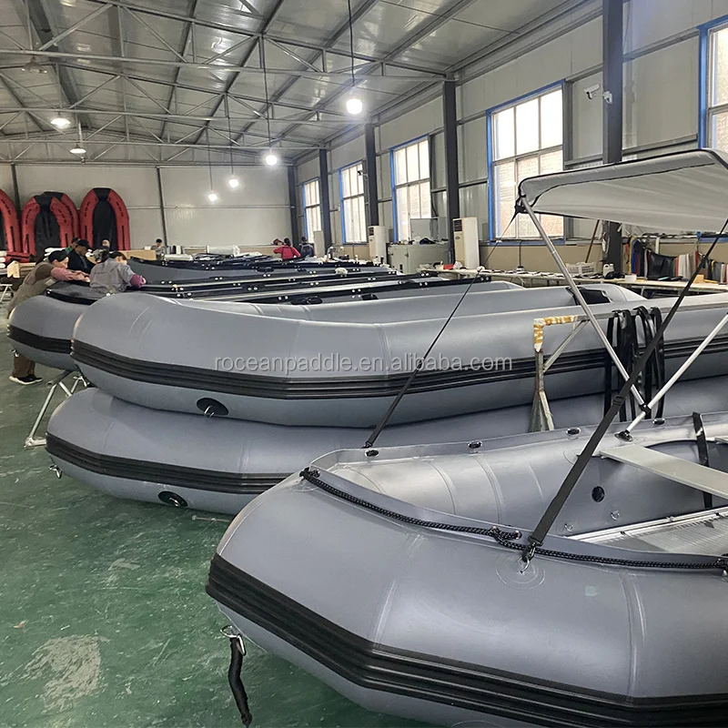 Hot Sale China Factory 18ft SFB-550 Thickened PVC Tube Aluminum Floor Fishing Boat with Reinforced Aluminum Transom