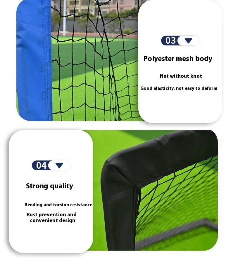 Portable Indoor/Outdoor Soccer Goal Nets Kids Training Equipment for Backyard Ball Games and Sports