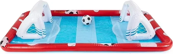 Popular PVC Inflatable Outdoor Playground with Soccer Base Ball Volleyball Floating Pool Bar for Children Bulk Swimming Pool