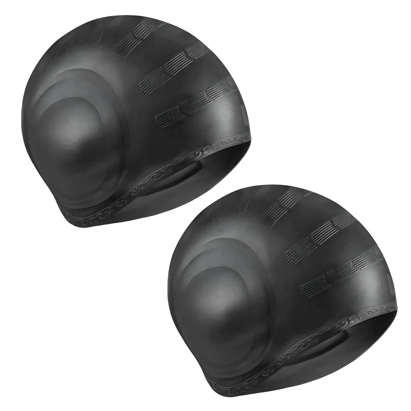 Custom Logo Printed Silicone Swim Cap with Ear Protection Eco-Friendly Unisex Design for Swimmers