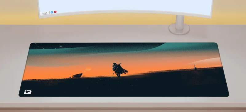 Kopfgeldjäger bei Sonnenuntergang