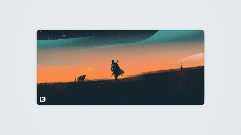 Kopfgeldjäger bei Sonnenuntergang