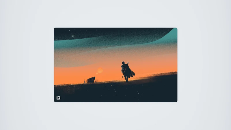 Kopfgeldjäger bei Sonnenuntergang