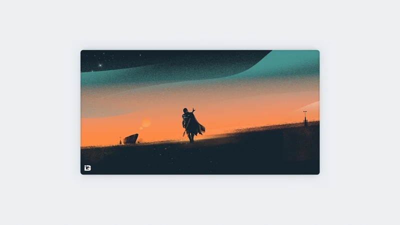 Kopfgeldjäger bei Sonnenuntergang