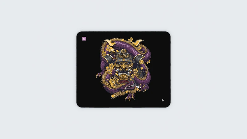 Samurai Maske Embraced Lila