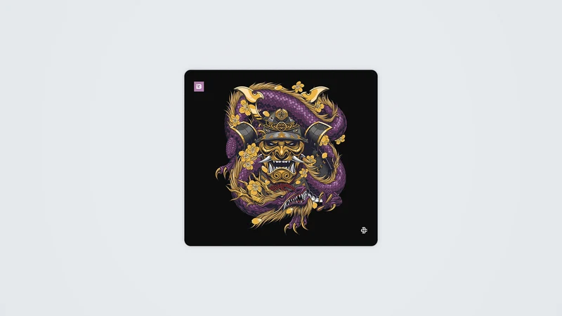 Samurai Maske Embraced Lila