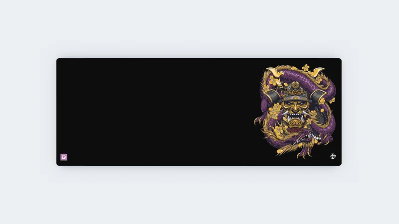 Samurai Maske Embraced Lila