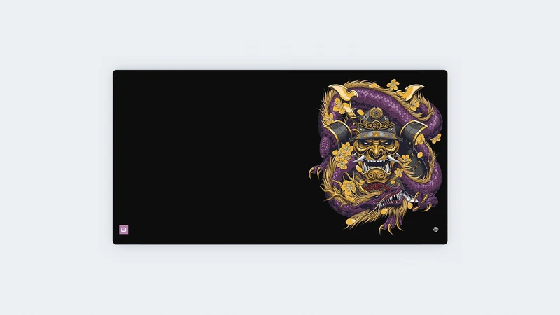 Samurai Maske Embraced Lila