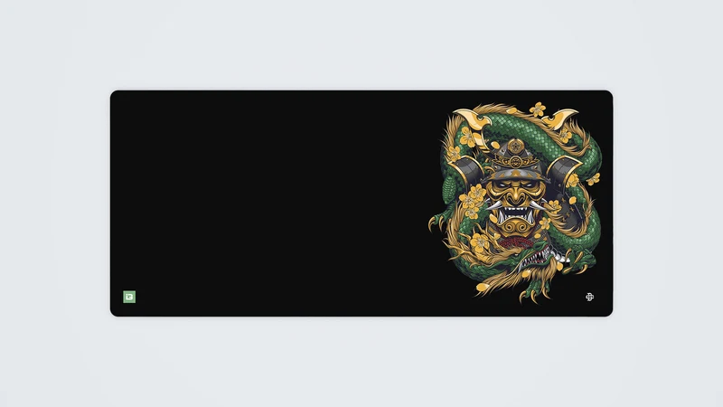 Samurai Maske Embraced Grün