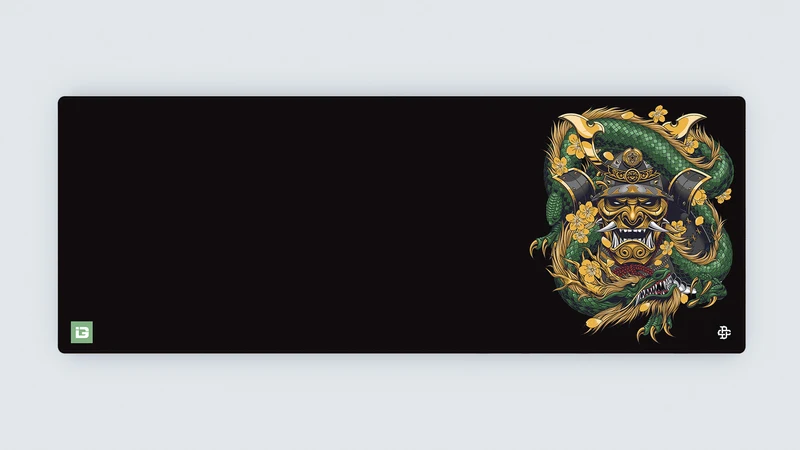 Samurai Maske Embraced Grün