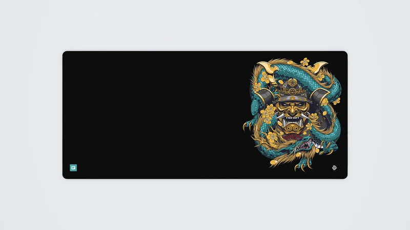 Samurai Maske Embraced Blau