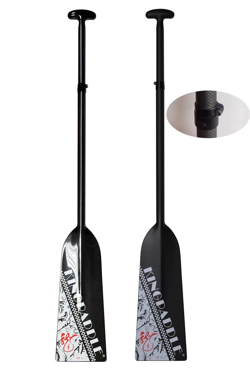 Wholesale Kingpaddle IDBF Approved Carbon Fiber Adjustable Dragon Boat Paddle