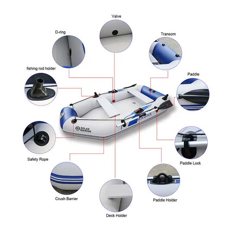 Hight Quality Exciting Outdoor Sport Inflatable Boat Drifting Rafting Boats With Removable Aluminium Seat for Sale