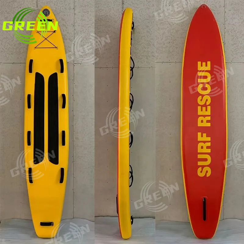 Inflatable Stand-Up Paddle Board SUP with Pump Rescue Lifesaving Starboard for Surfing