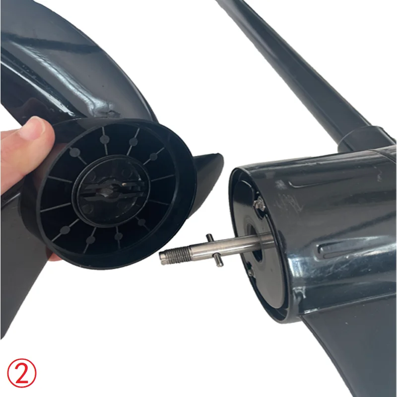 Solar Marine Outboard Electric Motor Replacement Propeller Kit Carbon Fiber 18-88lbs Fishing Boat Parts