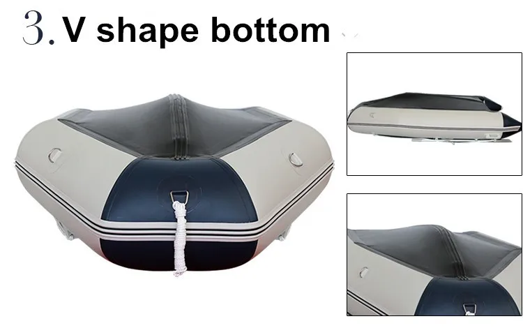 Thermal Welded SOLAR MARINE 9.8 ft 3 Meters Inflatable Speed Boat Outdoor Fishing Rescue Rowing Dinghies With Free Accessories