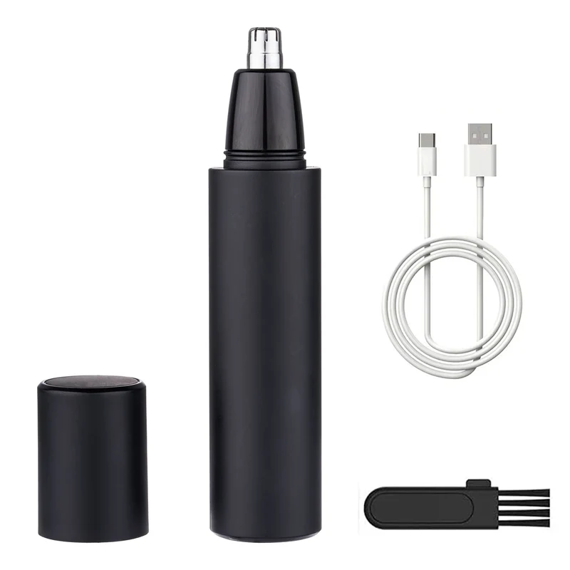 Electric Nose Hair Trimmer Men's Nose and Ear Remover USB Rechargeable Automatic Waterproof Washable Portable Nose Ear Trimmer