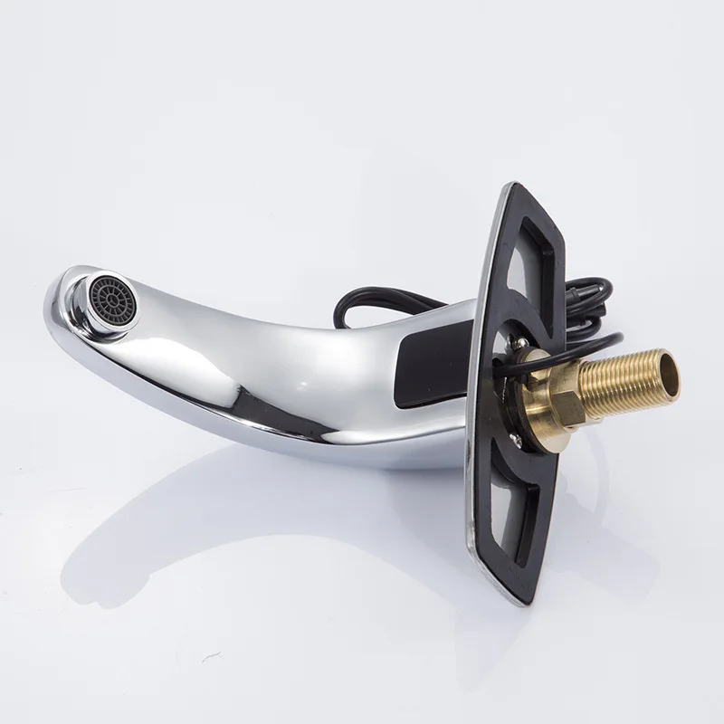 Modern Design Automatic Shut-Off Motion Sensor Faucet Deck Mounted Medical Construction for Infection Prevention Single Hole