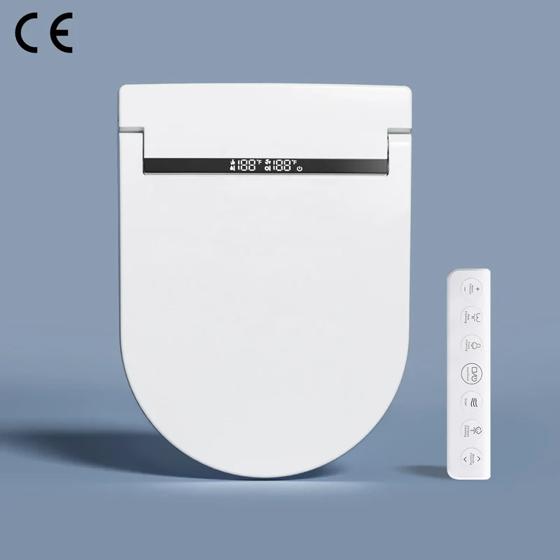 U Shape Ultra Slim Smart Toilet Seat Premium Version Auto Washing Cover Lid Intelligent Heated Toilet Seat With Remote