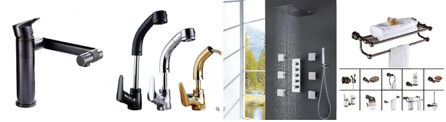 Bathroom New Design Black 360 Degree Rotating Solid Brass Wash Basin Faucet