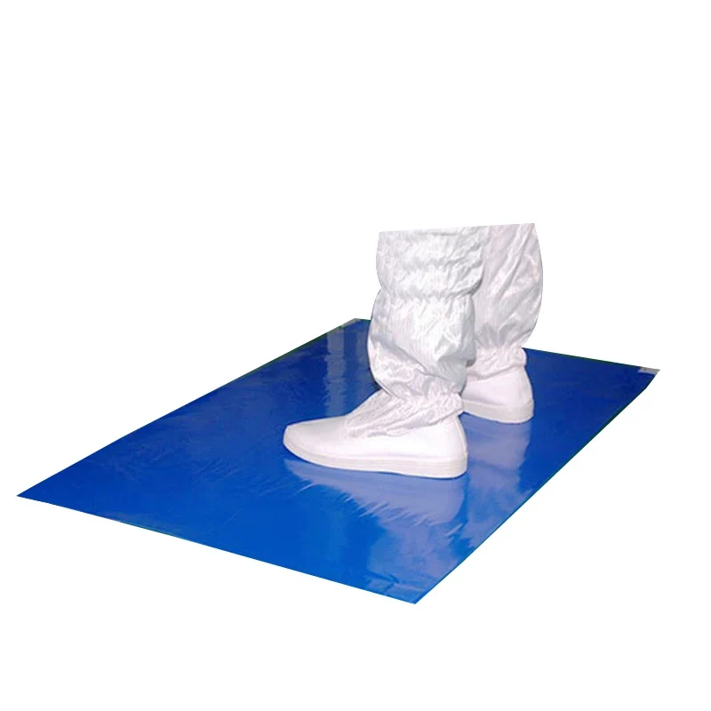 OEM 60*90cm Dust Removal Floor Tacky Mat Multilayer Cleanroom Sticky Mat for Safety Products