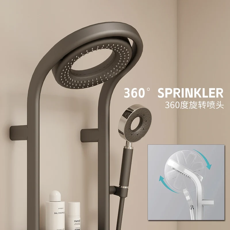 Intelligent Temperature Control Digital Display 360 Degrees Rotating Sprinkler Shower Set