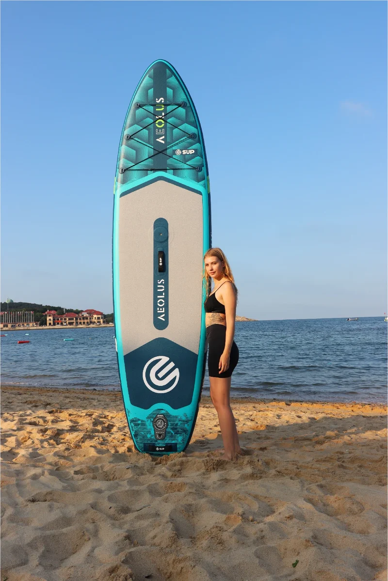 E SUP Ultra Stable 11ft SUP Sailboard 2 Fins Inflate Wind Surf Board Cost-Effective Waterplay Surfing