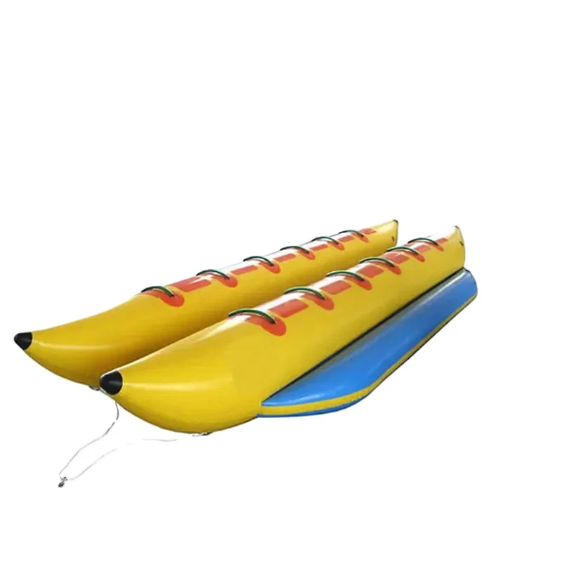 Wholesale High Quality Inflatable Pvc 10 Person Towable Tube Inflatable Banana Boat Tube Pontoons for Rental