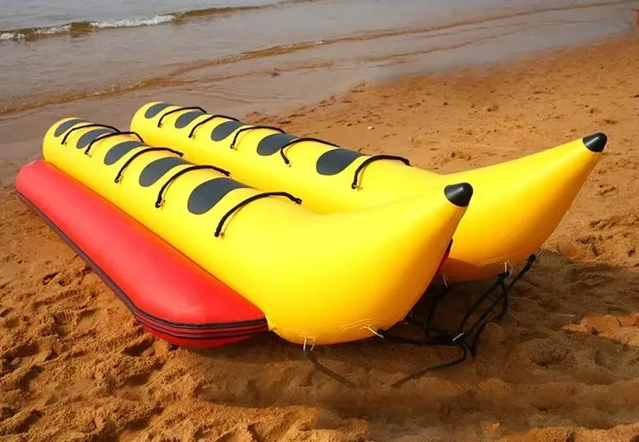 Wholesale High Quality Inflatable Pvc 10 Person Towable Tube Inflatable Banana Boat Tube Pontoons for Rental