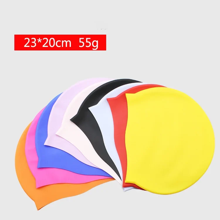 Custom Lightweight Swim Cap Silicone High Elastic Swimming Caps Professional Fitness Swim Cap for Adults and Kids