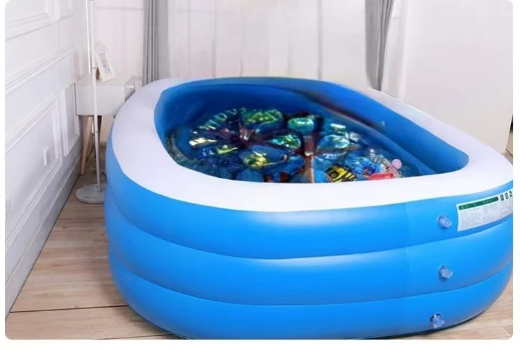 PVCAbove Ground Inflatable Adult Kids&Adults Folding Swimming Pool for Family Summer Indoor&Outdoor Garden Waterplaying