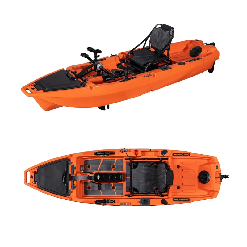 Itoo 10ft LLDPE Pedal Kayak with Flipper Design GPS Navigation 3-Year Warranty for 1 Person Eco-Friendly Fishing