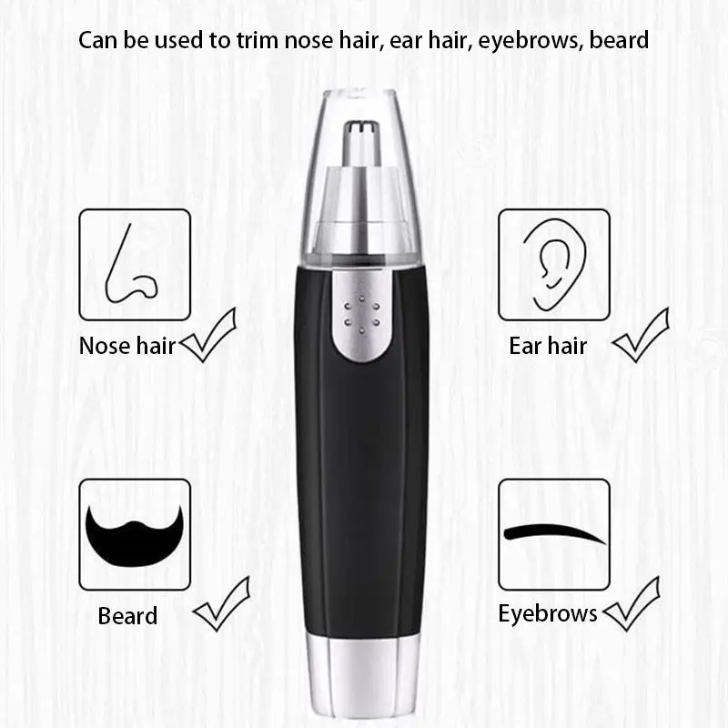 Electric Nose Hair Trimmer Implement Shaver Facial Nose Hair Scissors Neck Eyebrow Shaver Men Women Clean Trimer Razor Remover
