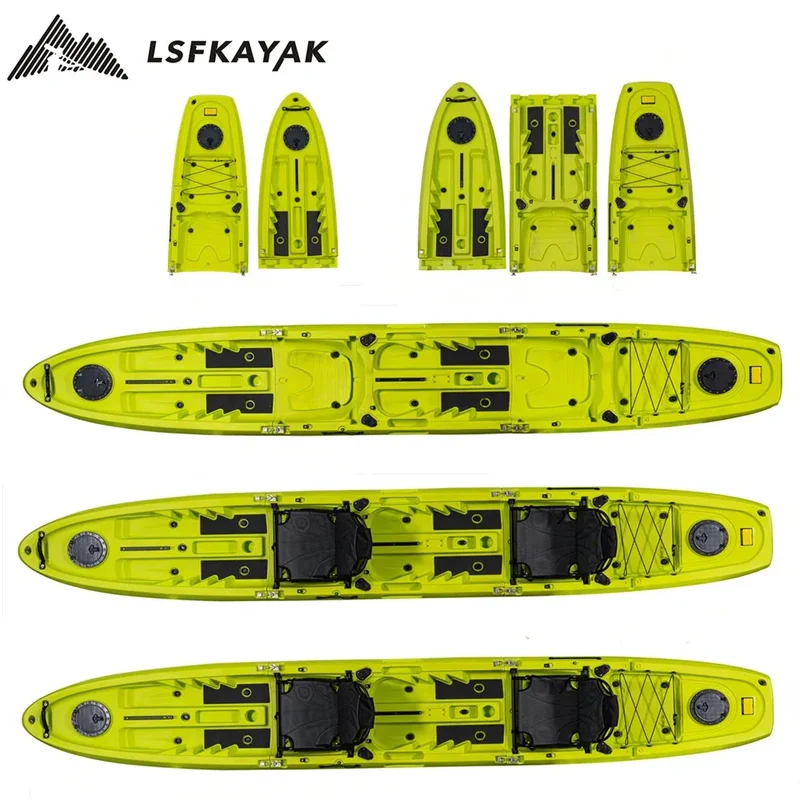 6.5 ft Sit on Top Paddle Kayak Fishing Canoe Plastic Boat