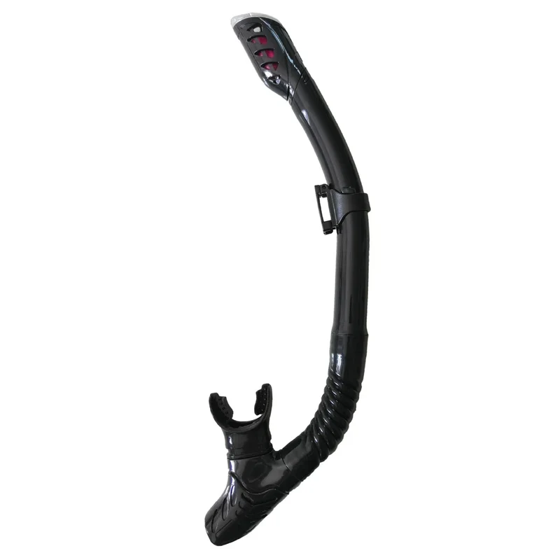 JUNHAIINS Wholesale Snorkel with Dry Breathing Top Valve for Diving Scuba Swimming for Wholesaling Professional Freediving