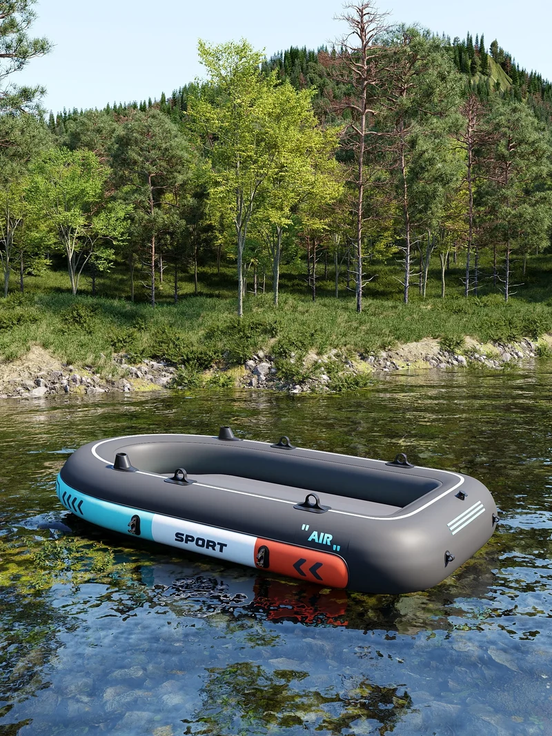 OEM Factory Price PVC Material Rowing Boat with Hand Pump Outdoor Inflatable Fishing Boat for Sale