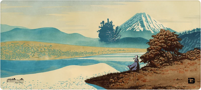 Blauer Fuji und Schloss