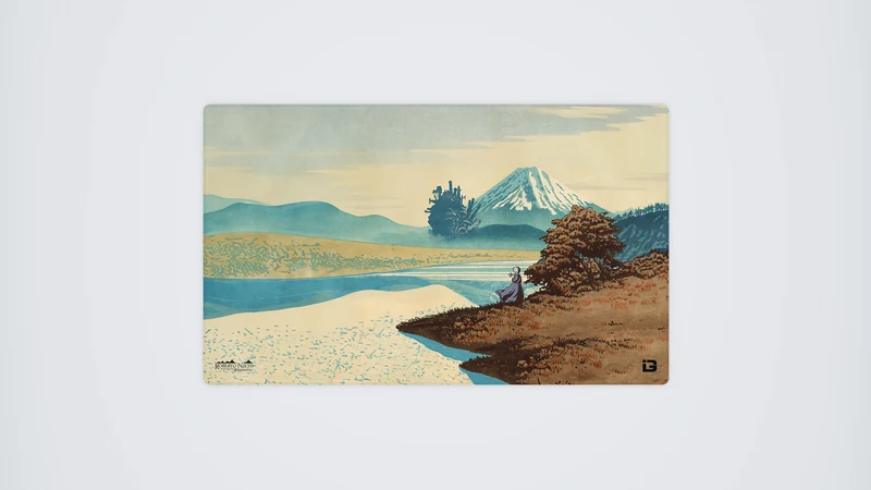 Blauer Fuji und Schloss