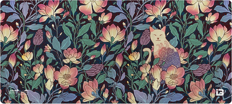 Katze und Magnolie