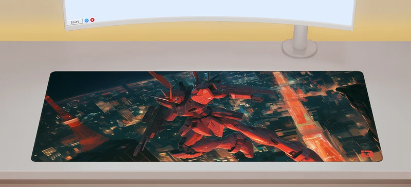 Roter Mecha-Roboter