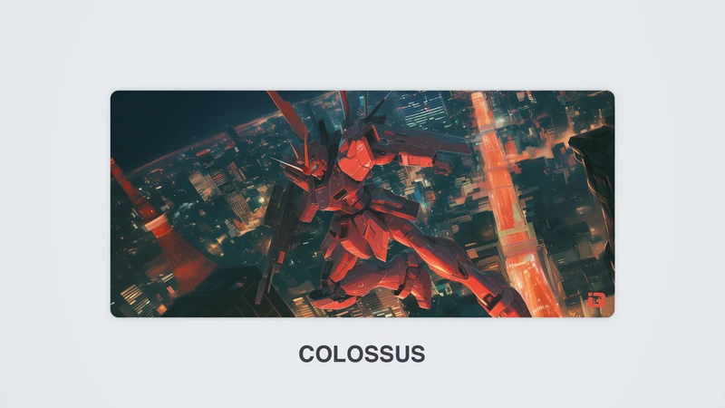 Roter Mecha-Roboter