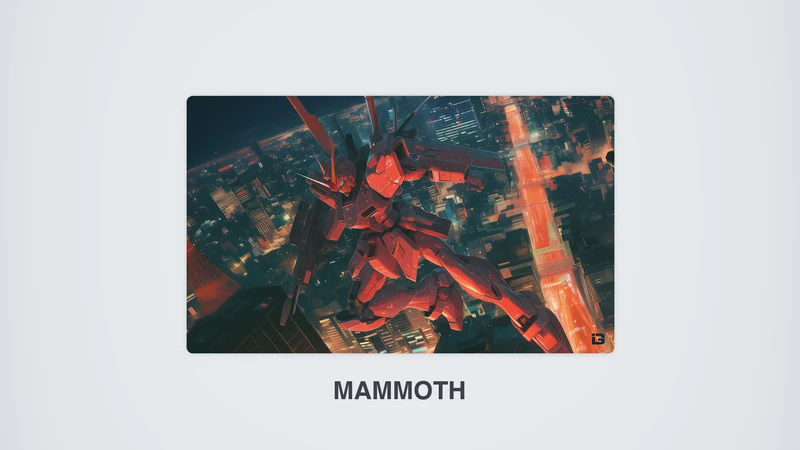 Roter Mecha-Roboter