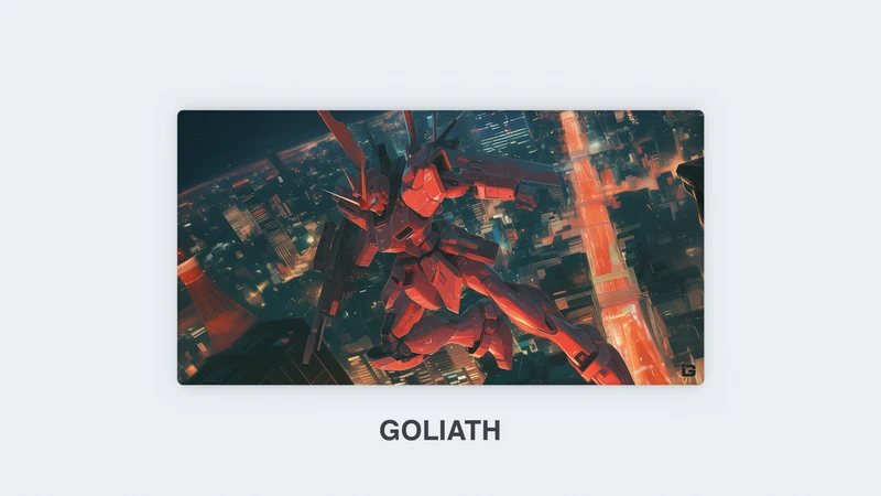 Roter Mecha-Roboter