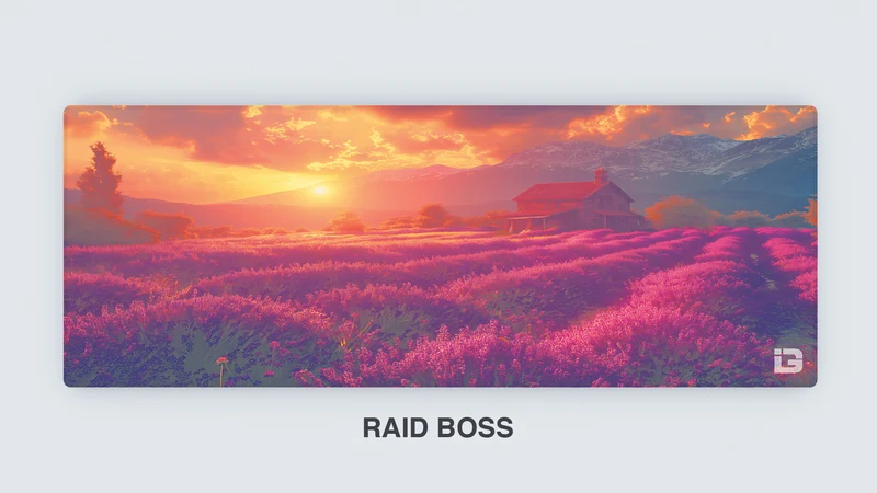 Lavendel Sonnenuntergang