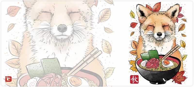 Fuchsblätter und Ramen