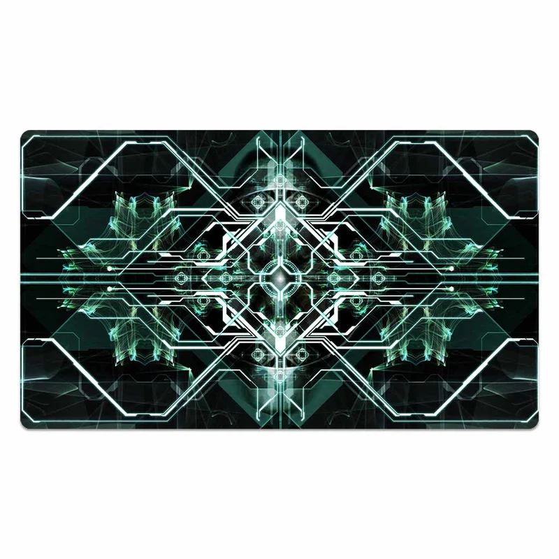 Emerald Cyberpunk Machine Mouse Pad