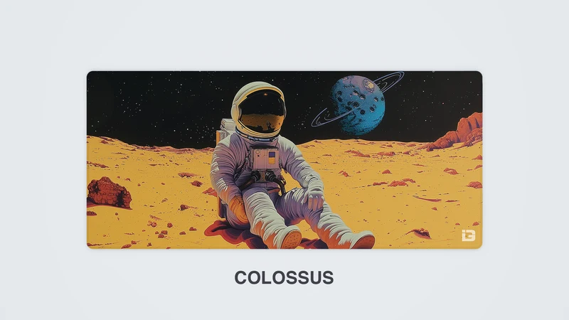 Kosmische gelbe Landung